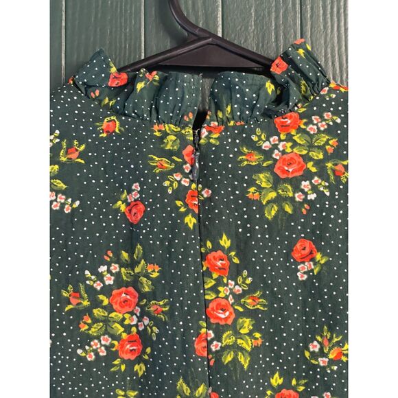 Laura Ashley & Urban Outfitters Maisy Mock Neck Mini Dress - Size Small - Picture 5 of 9